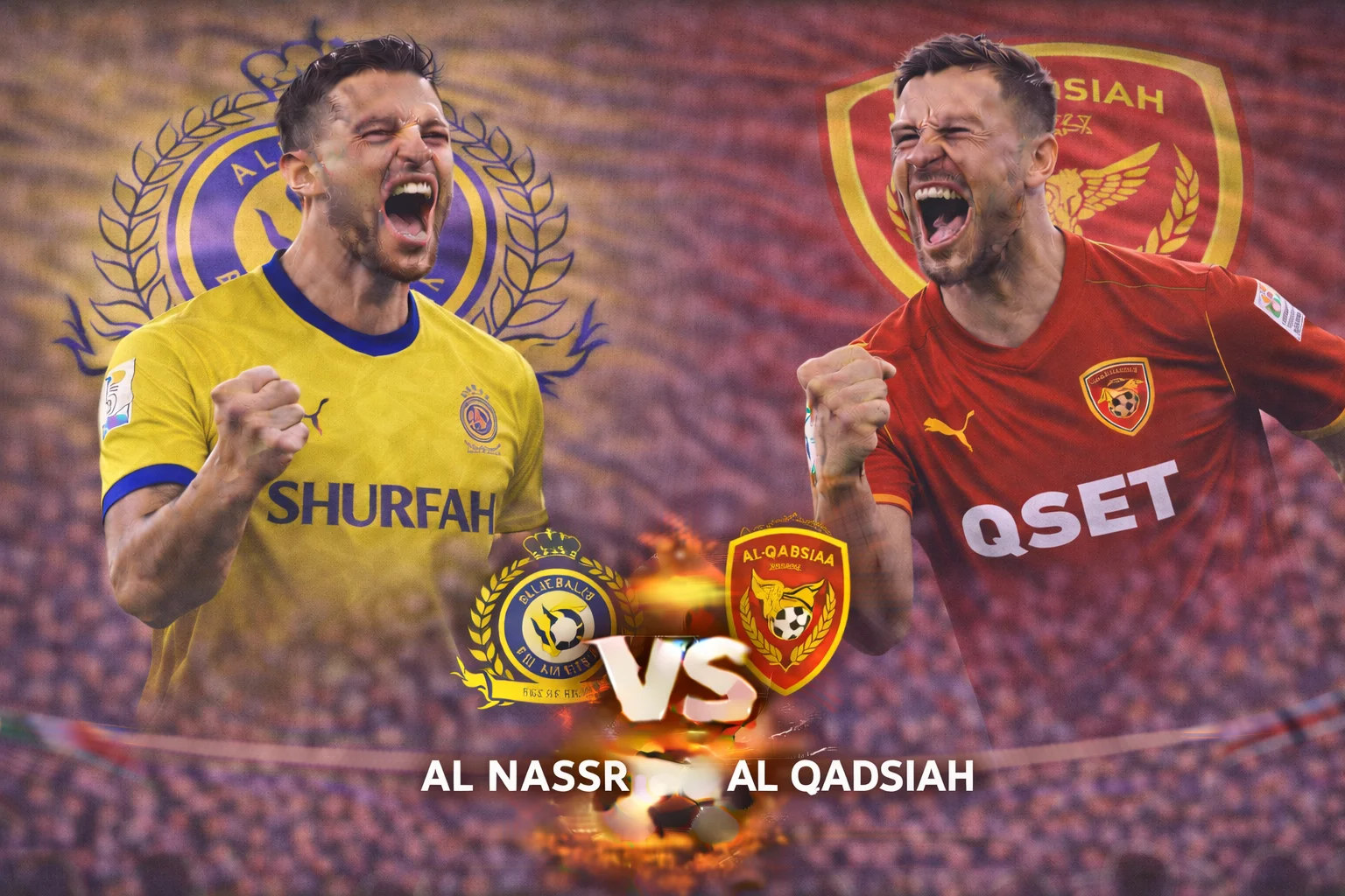 مباراة النصر والقادسية: مواجهة ملتهبة في الدوري السعودي للمحترفين